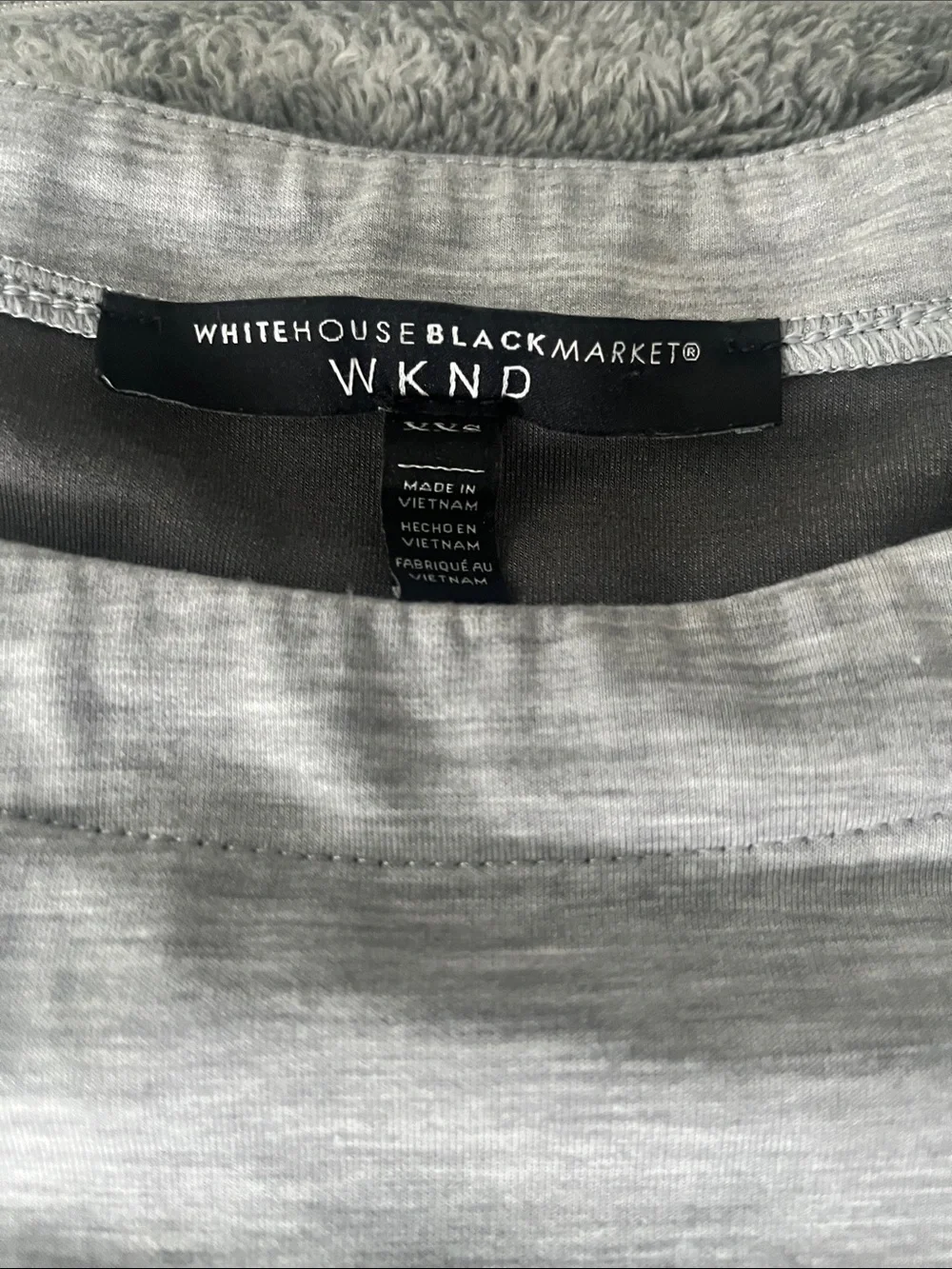 White House Black Market Light Gray Pullover Sweatshirt